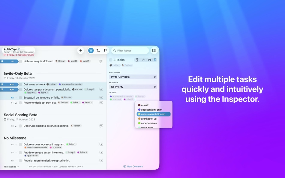 #6. Taska for GitHub/GitLab Issues (macOS) 게시자: Leitmotif GmbH