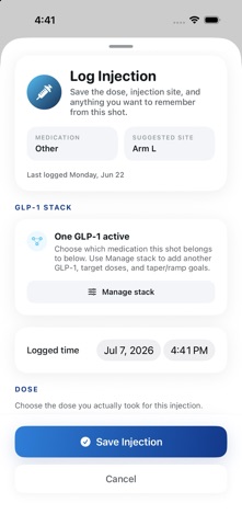 Steady: GLP-1 Tracker Screenshot 9 of 9