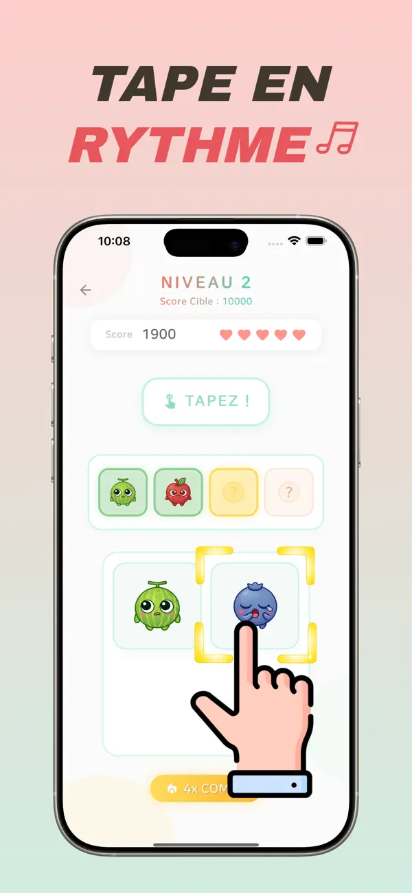 Screenshot #3 pour Beat Fruits – Défi Mémoire