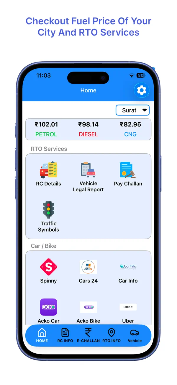 Screenshot #3 pour RTO - eChallan, Vehicle info