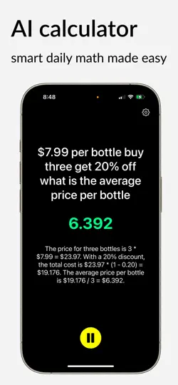 VoiceCalc: AI Voice Calculator iPhone Ekran Görüntüsü 3