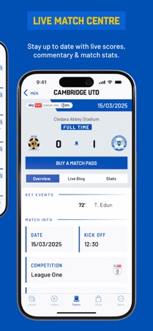 The Peterborough United App screenshot