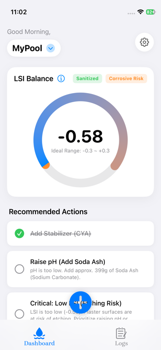 PoolWise: Pool Maintenance Screenshot 1 of 3
