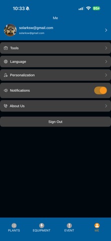 MySolArk iPhone screenshot