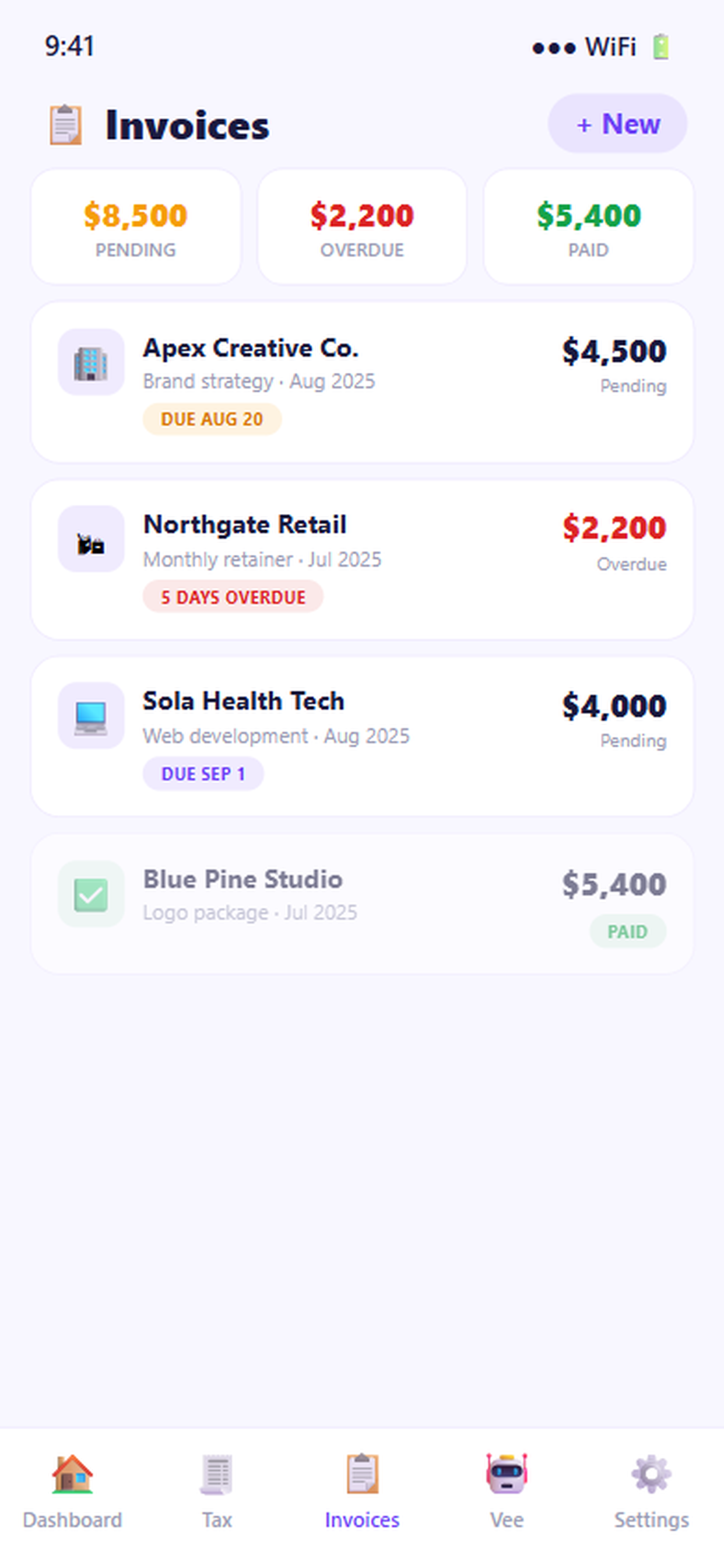 Kyndo: Freelance Finance & Tax screenshot 7