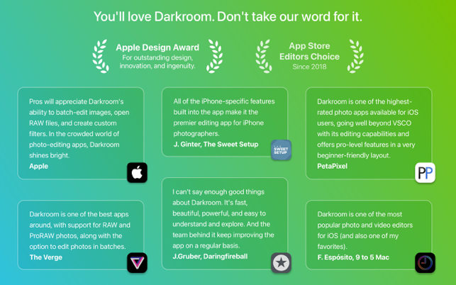 ‎Darkroom: Photo & Video Editor Screenshot