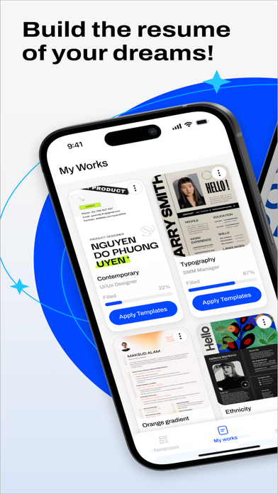Resume PDF: Template Builder Screenshot