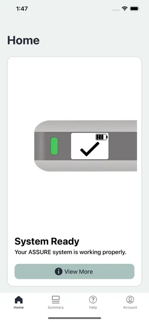 ASSURE patient application screenshot 1