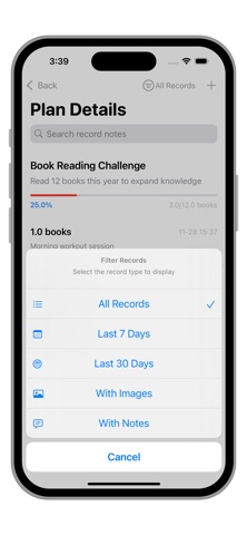 Year Plan Tracker-Goal manager のスクリーンショット