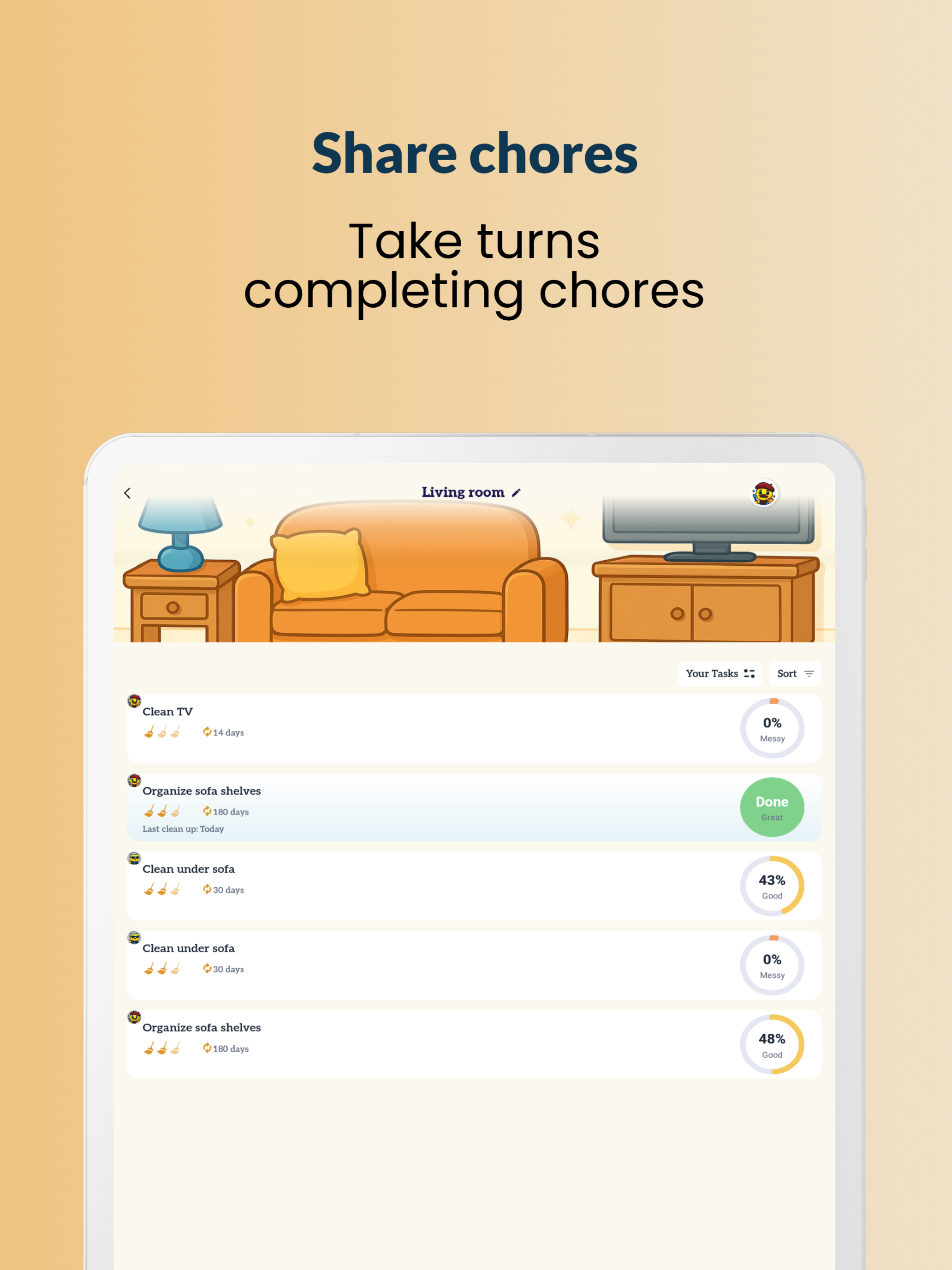 Soapify: Cleaning Schedule