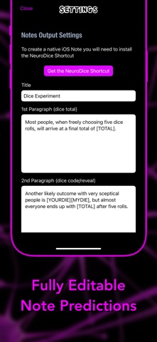 NeuroDice screenshot