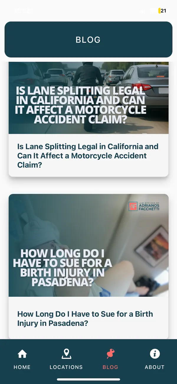 #5. Facchetti Law (iOS) Ved: Law Offices of Adrianos Facchetti