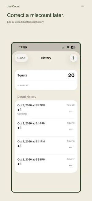 JustCount - Tap Counter screenshot 4