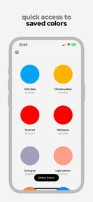 huefy: color identifier screenshot