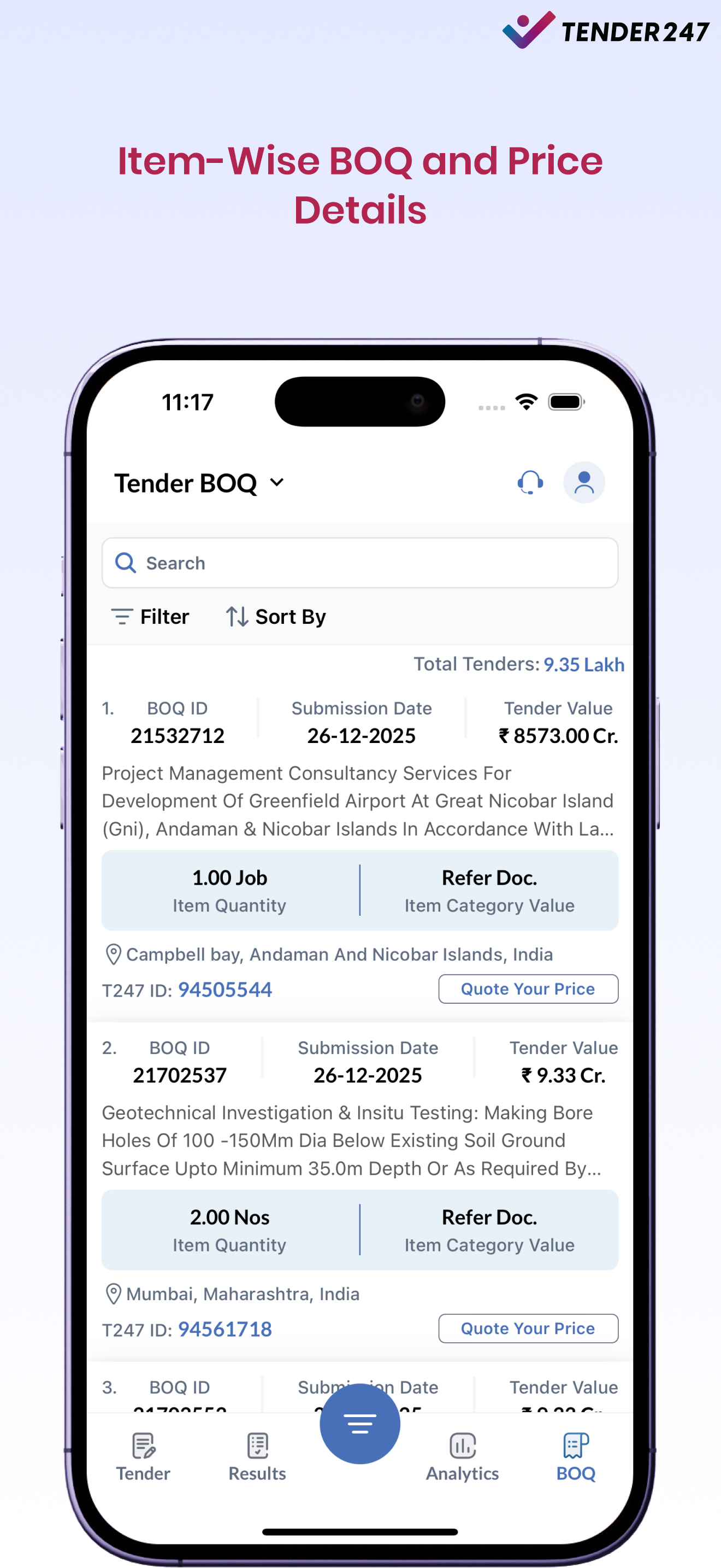 Tender247 App