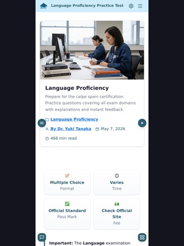 Language Proficiency Practice
