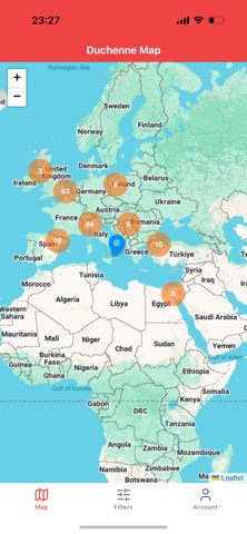 Duchenne Map screenshot