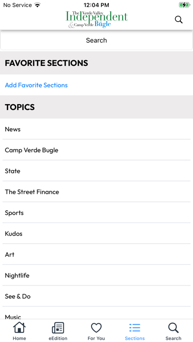 The Verde Independent Screenshot