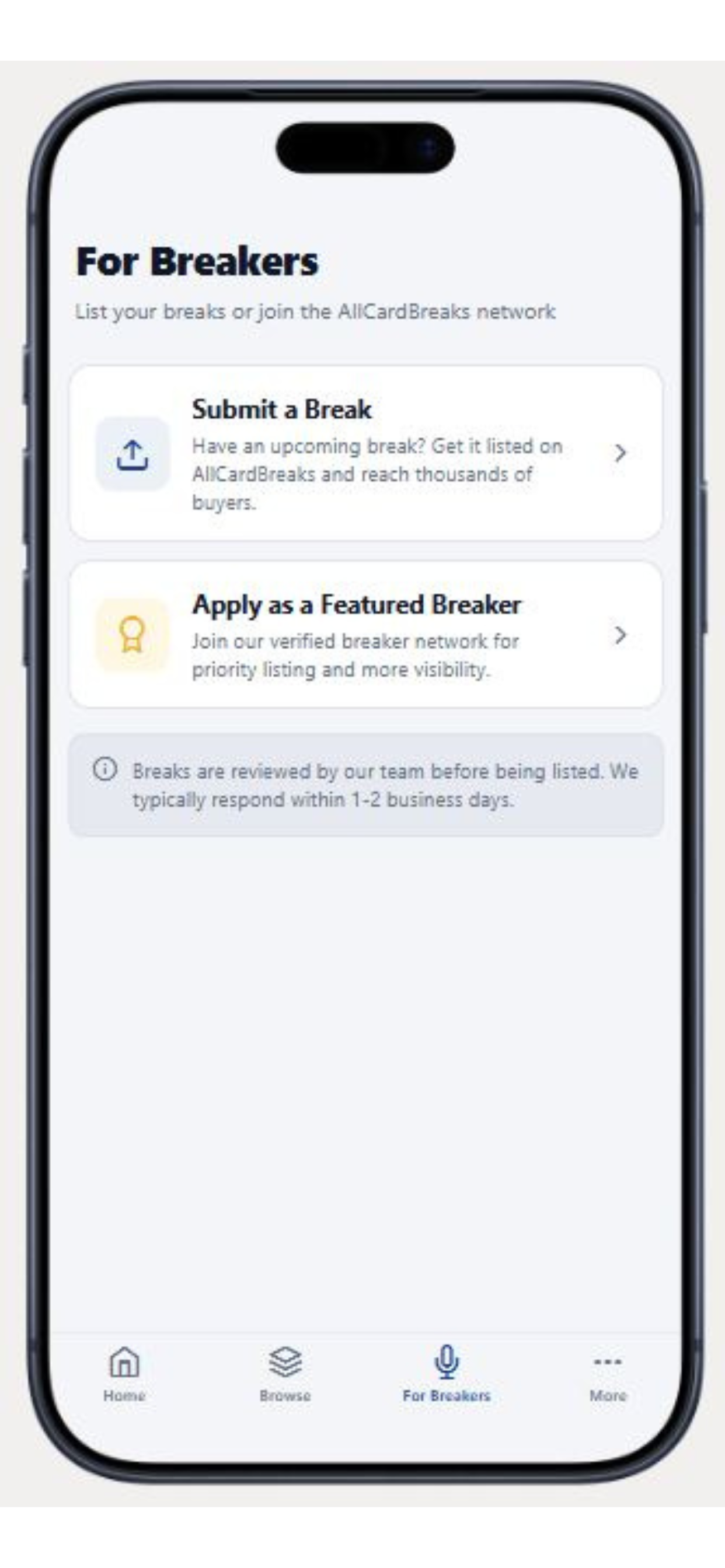 All Card Breaks screenshot 2