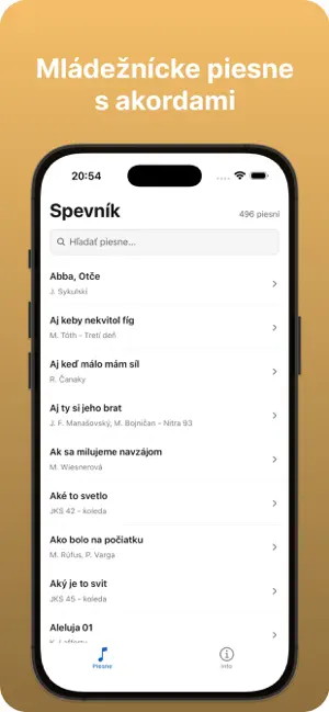 Mládežnícky spevník screenshot 1