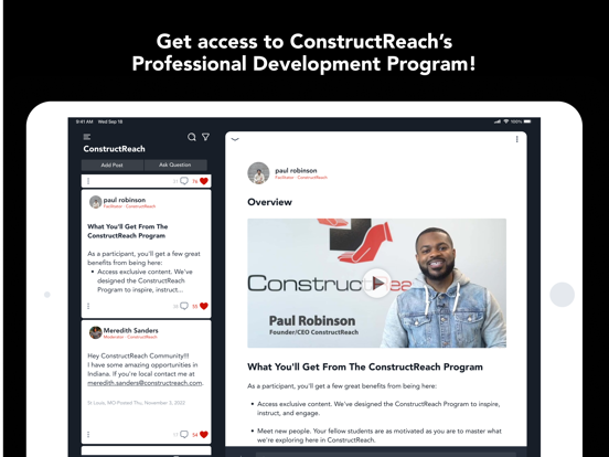 ConstructReach iPad screenshot 3 - Business app
