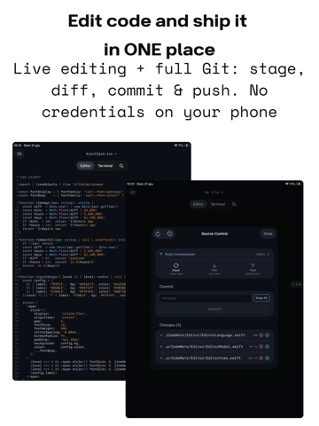 CodeMote: Mobile Vibe Coding iPad screenshot