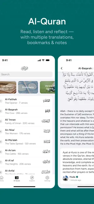 Huda: Prayer Times & Al-Quran screenshot 3