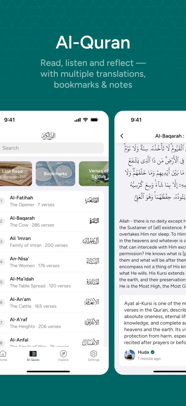 Screenshot #3 pour Huda: Prayer Times & Al-Quran