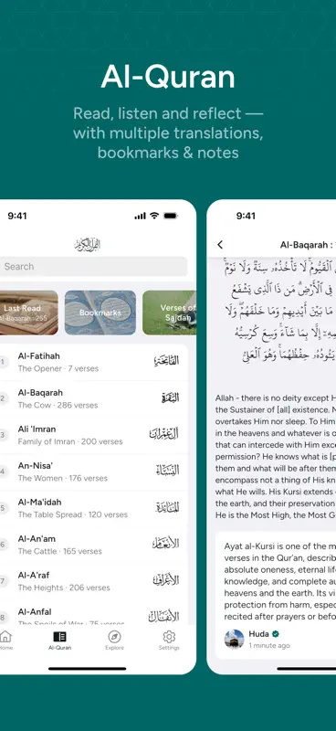 Huda: Prayer Times & Al-Quran screenshot 3 of 7