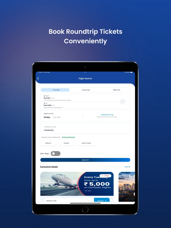 Screenshot #5 pour AkbarTravels: Flights & Hotels