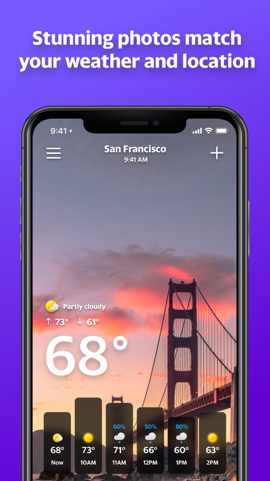 #1. Yahoo Weather (iOS) Podle: Yahoo