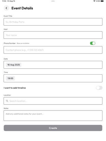 Invitify: Invitation Maker iPad screenshot