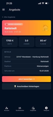 Wohnungsbot Hamburg Screenshot 2 of 7