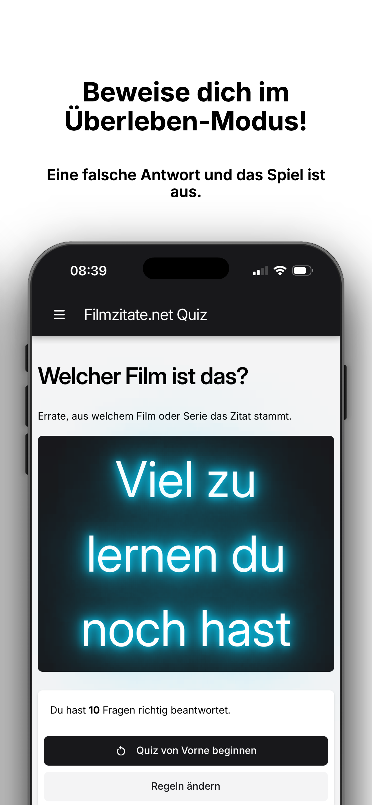 Filmzitate.net-Quiz screenshot 3
