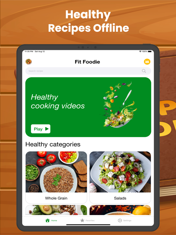 Healthy Recipes - Low Calorie iPad screenshot 1 - Food & Drink app
