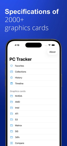 PC Tracker - CPUs & GPUs Specs screenshot