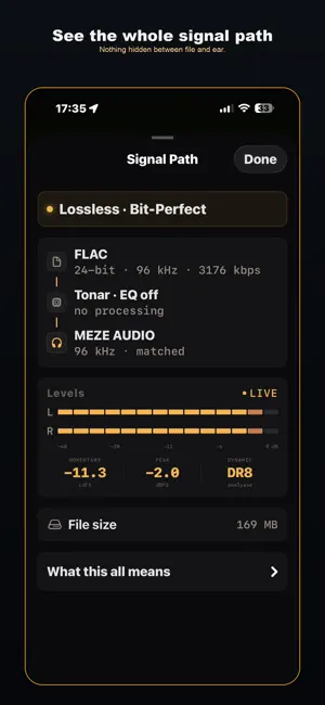 Tonar: FLAC Hi-Res Player screenshot 2