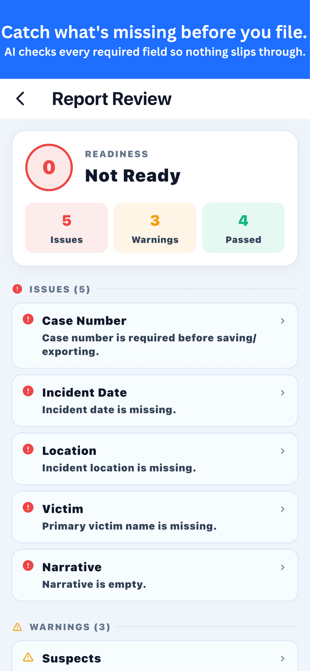 BlueLineNote: Police Reports screenshot 7