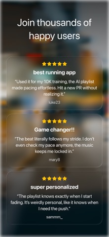 PaceList: AI Running Playlist screenshot