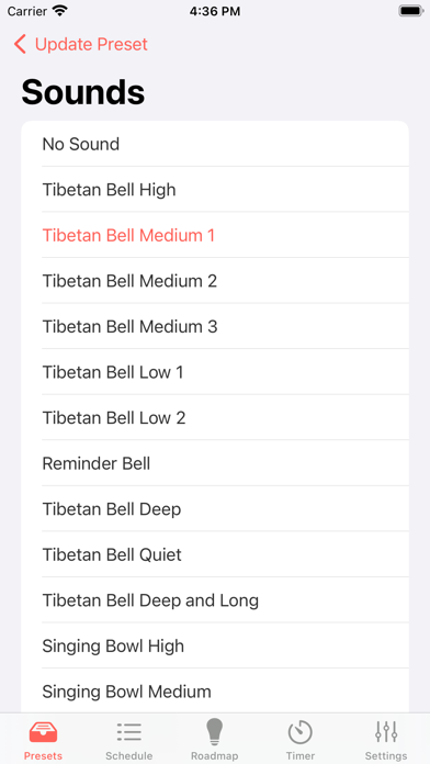 Screenshot 2 of Mindfulness Bell in the Moment App