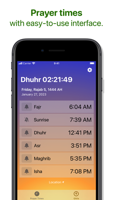 Islamic Prayer Times & Qibla Screenshot