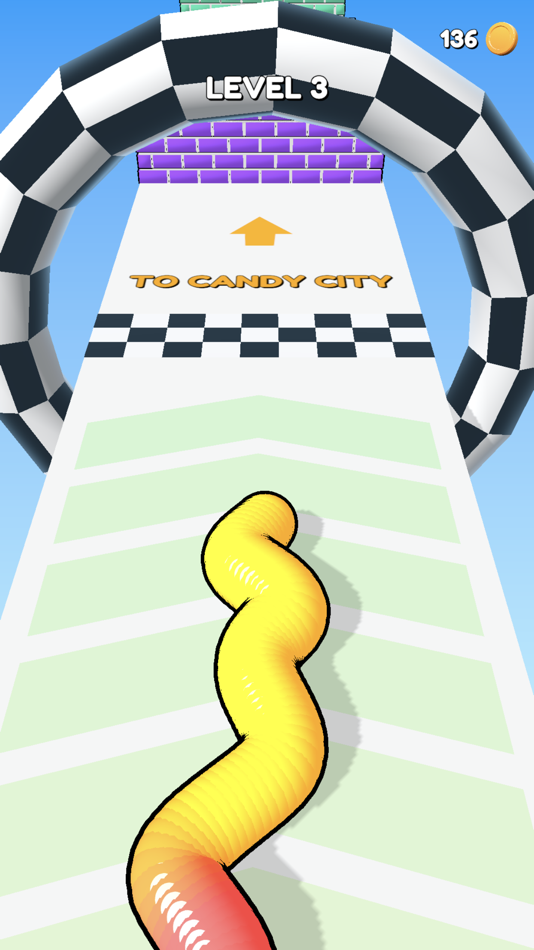 #5. Gummy Worm Go! (iOS) Podle: Carlton Forrester