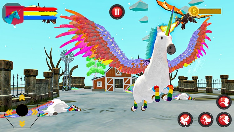 Flying Unicorn Pegasus Horse