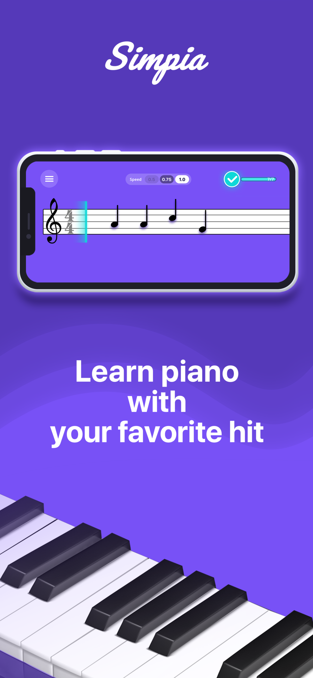 Simpia – Learn piano by songs