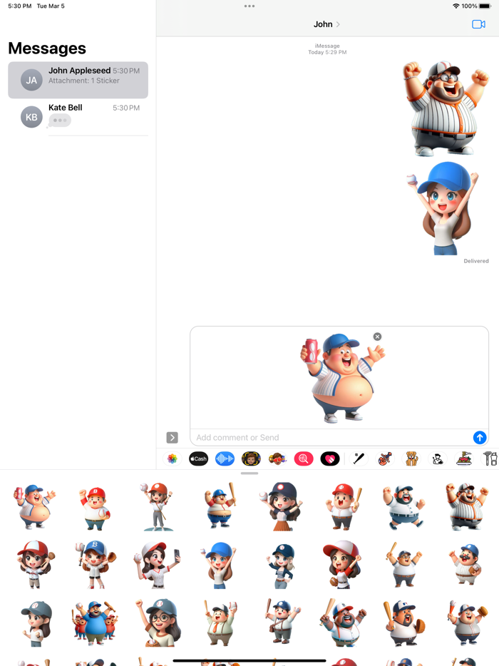 Baseball Fan Stickers