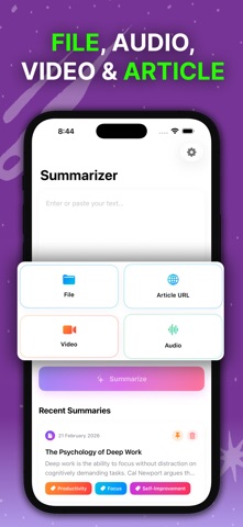 Summary AI: Notes & Summarize Screenshot 2 of 4