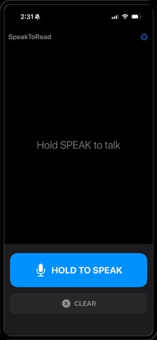 Speak to Read screenshot