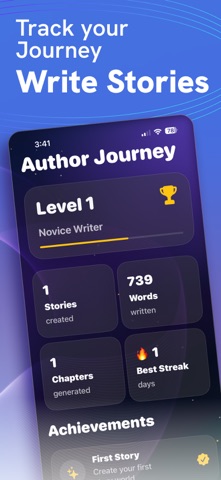 NovelyAI: Book & Story Creator iPhone screenshot