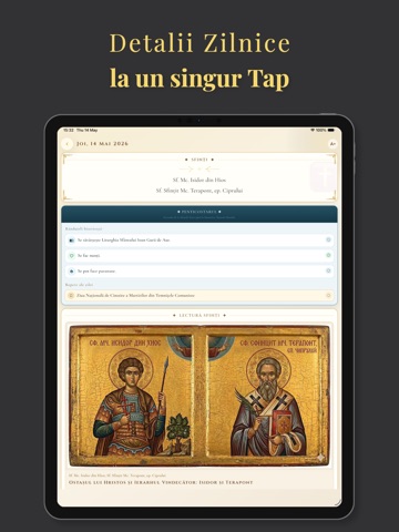 Calendar Creștin Ortodox iPad screenshot
