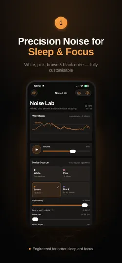 Captura de pantalla de Noise Lab - Focus And Sleep en iPhone 1